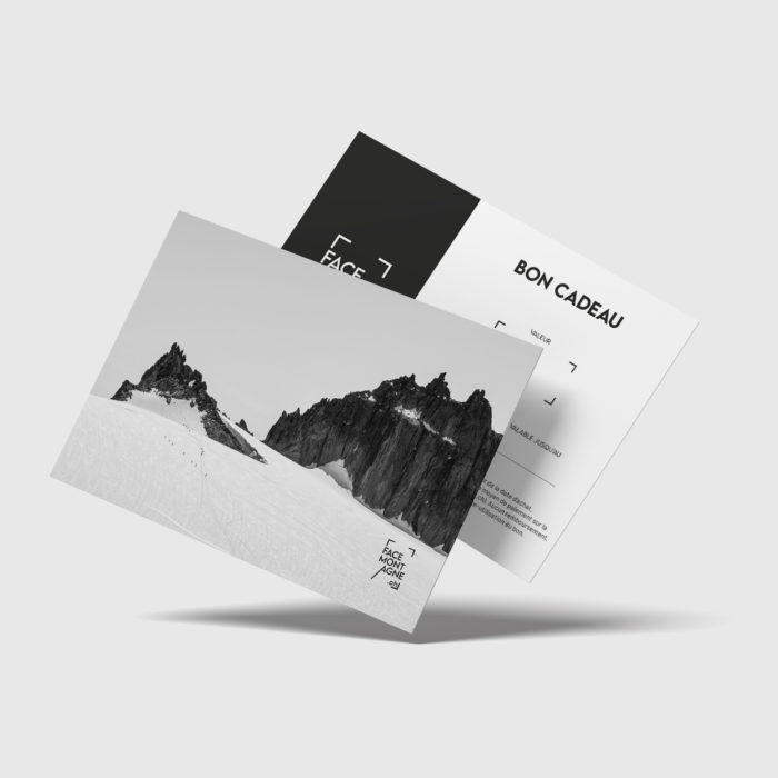 bon cadeau avec photo du glacier du Trient