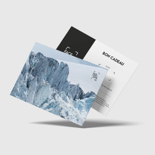 bon cadeau avec photo du glacier de Moiry