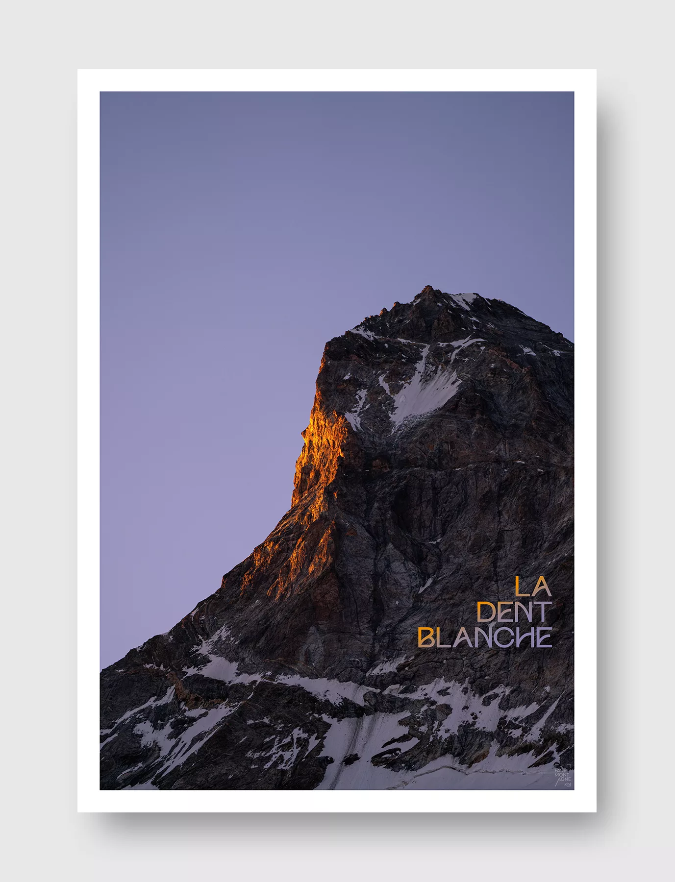 Face Montagne - La Dent Blanche