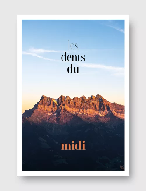 Face Montagne - Les Dents du Midi