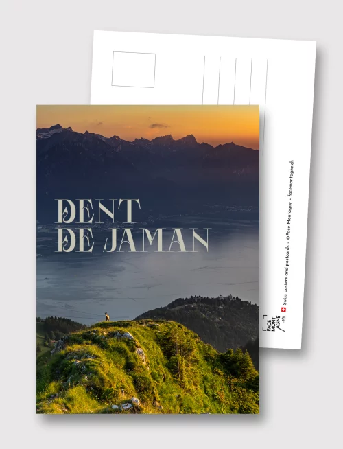 Face Montagne - Carte postale de la Dent de Jaman