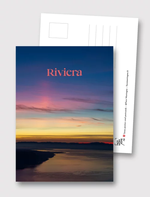 Face Montagne - Carte postale de la Riviera