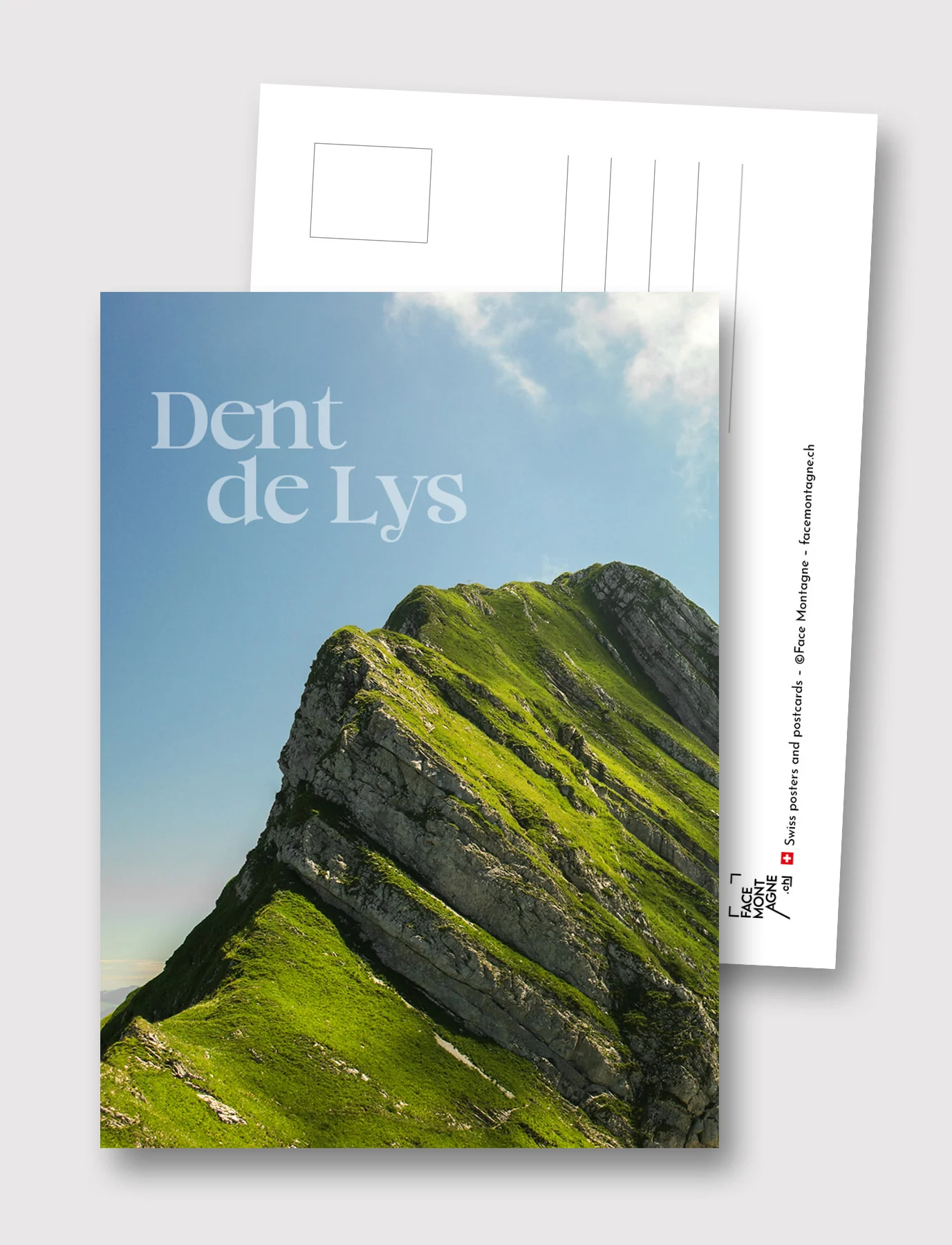 Face Montagne - Carte postale de la Dent de Lys