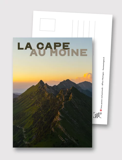 Face Montagne - Carte postale de la Cape au Moine