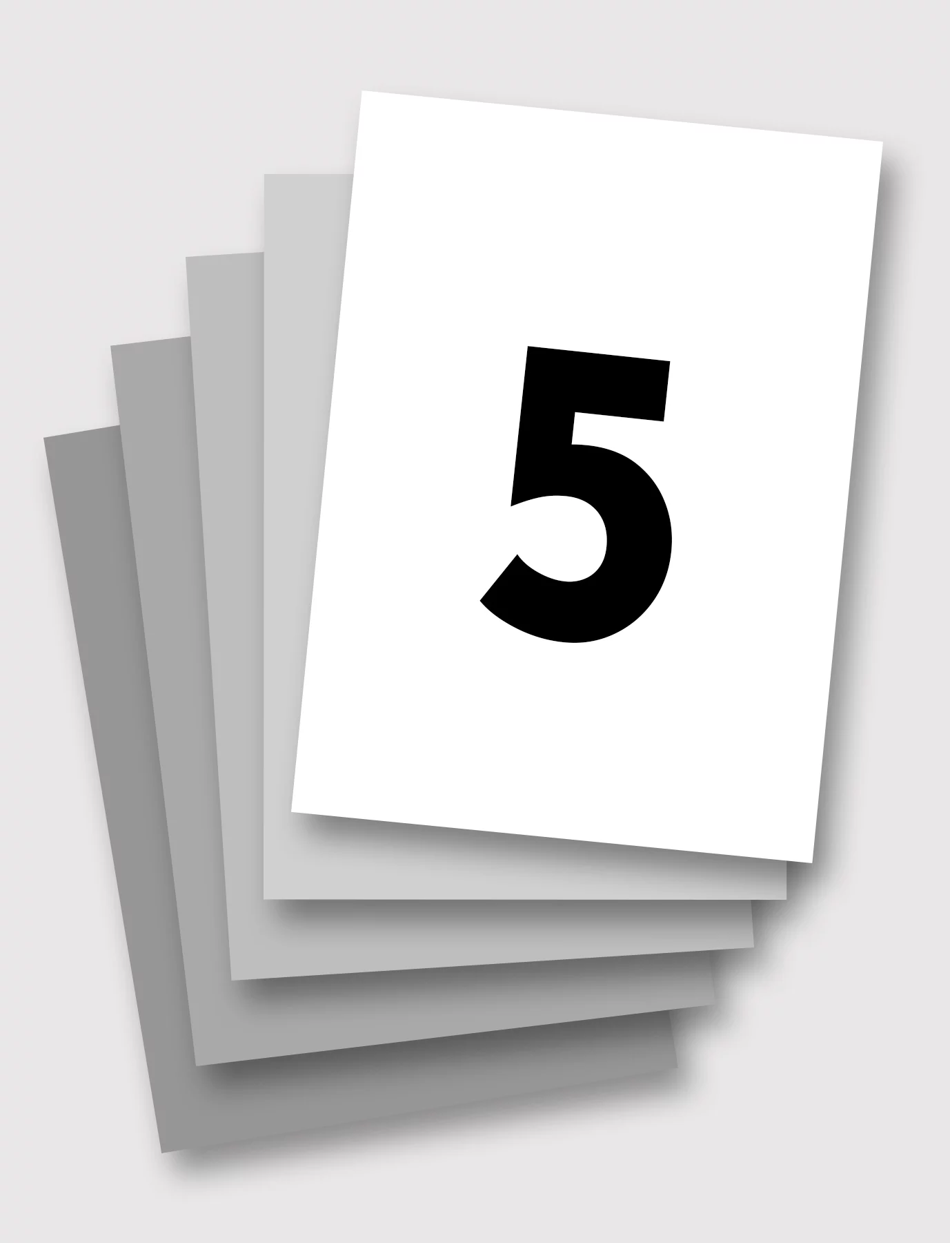 Face Montagne - Pack 5 cartes postales