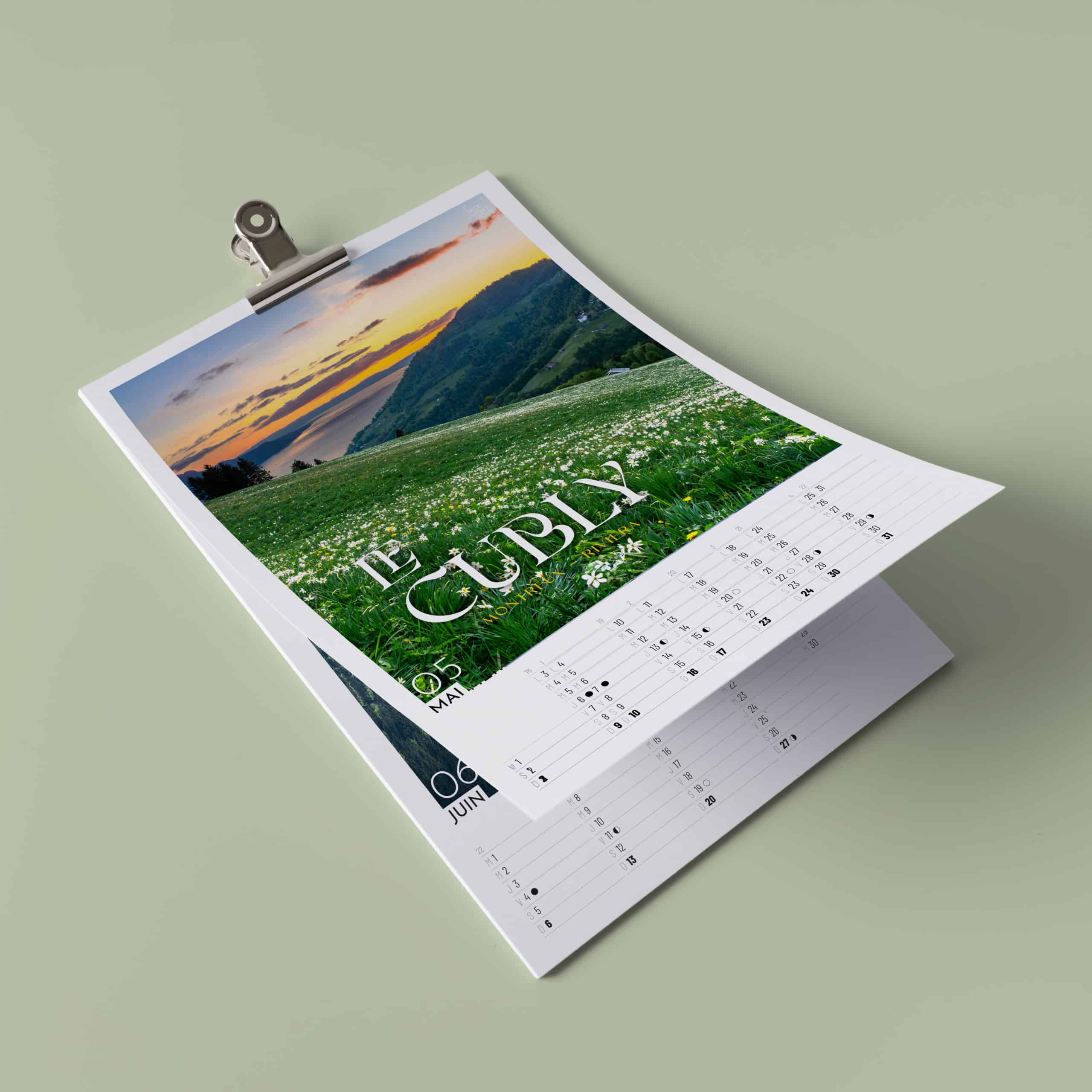 Face Montagne - Calendrier 2027 - mai