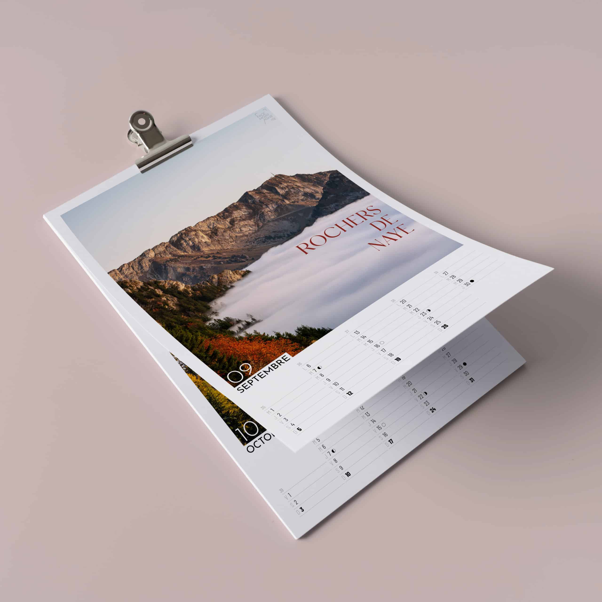 Face Montagne - Calendrier 2027 - septembre